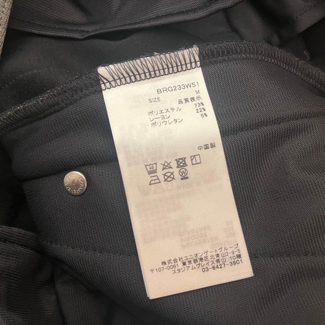 新品★34,100円 ブリーフィング 秋冬サイドロゴラインパンツ オリーヴ M