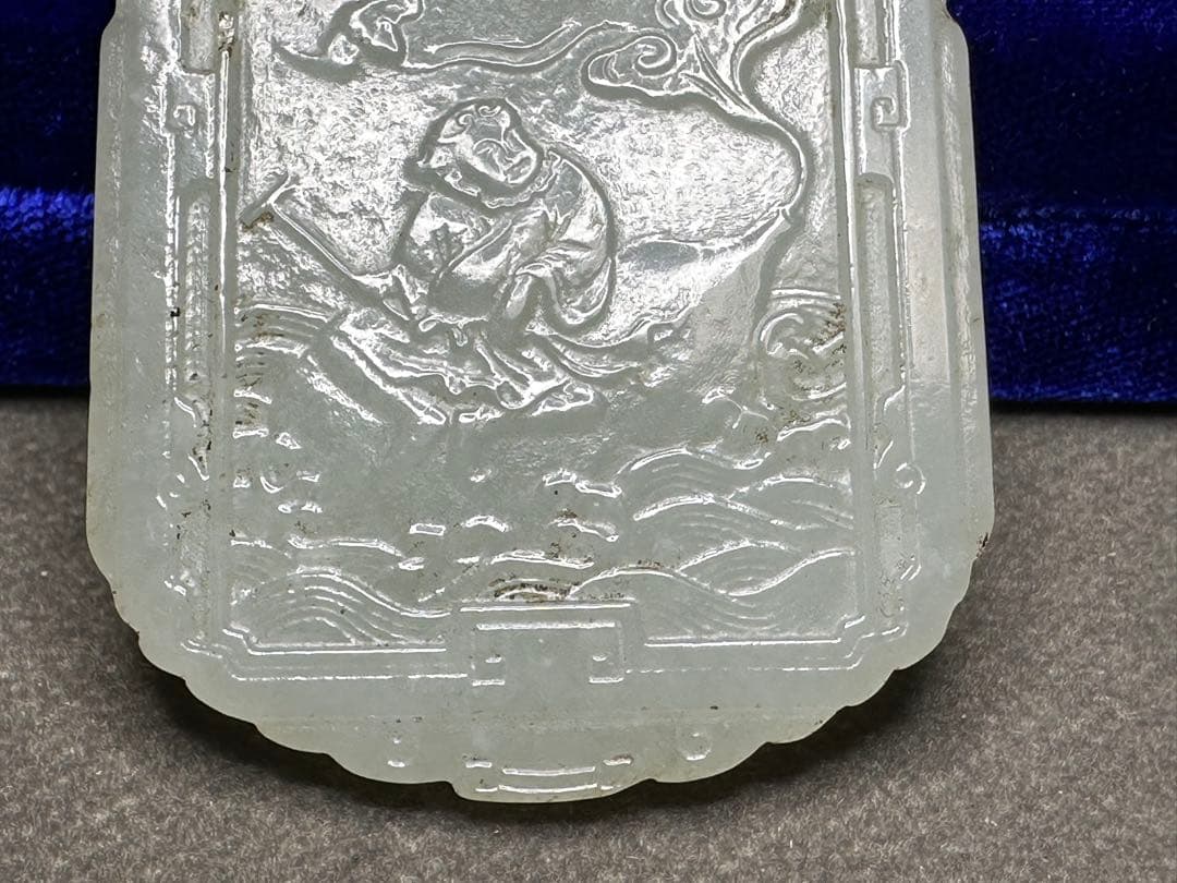 中国美術ループタイ和田玉古砡白砡根付天然素材アンティーク置物骨董