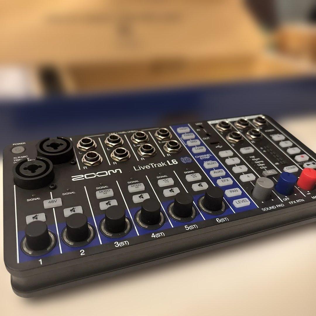 【即配送】ZOOM LiveTrak L6 デジタルミキサー 箱あり