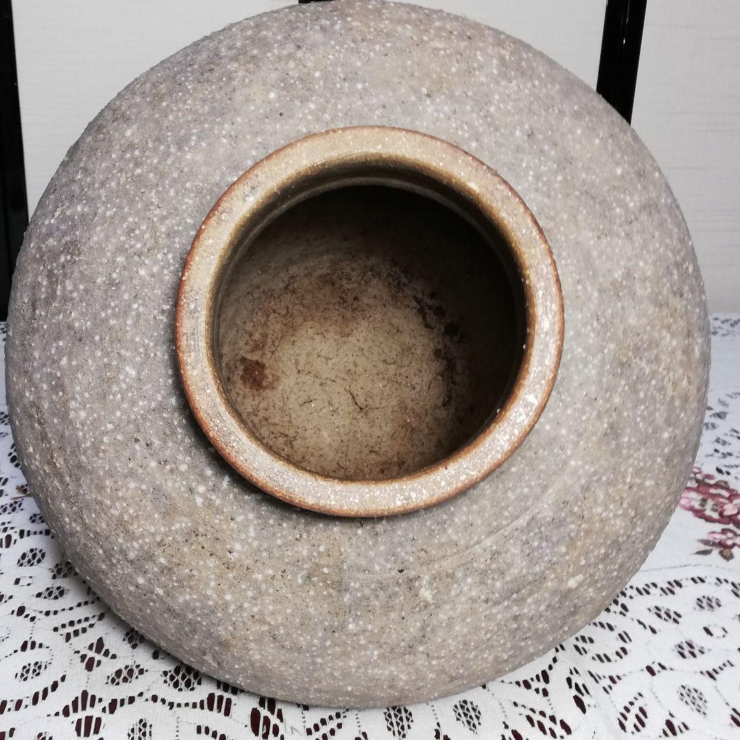 古信楽 壷 木蓋付き 信楽焼  茶壺 葉茶壺 大壺 床飾り 置物 飾り物 骨董