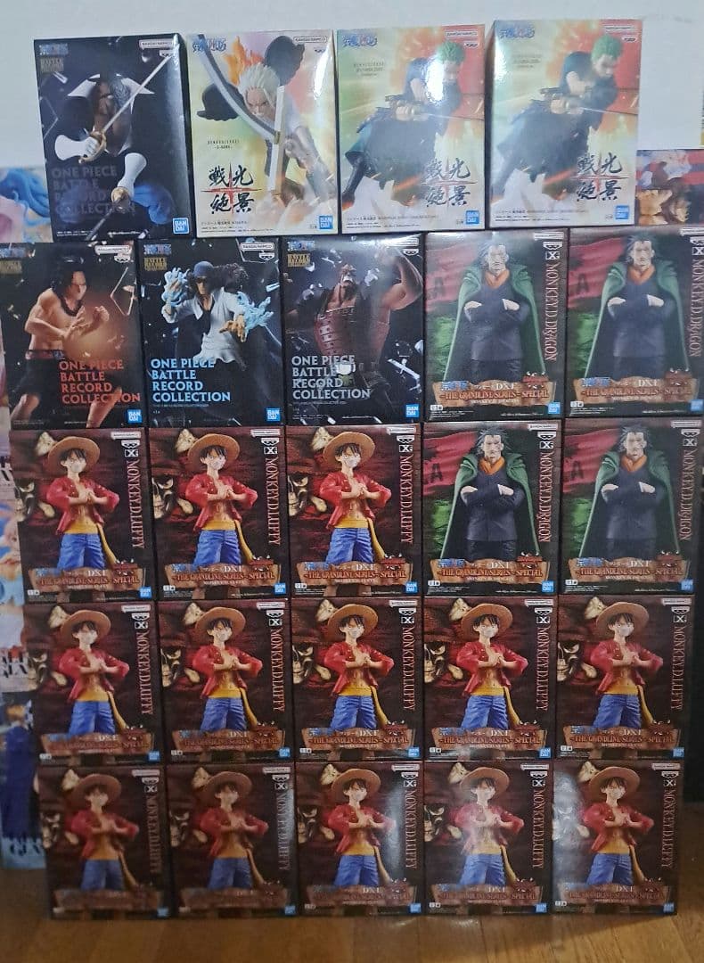 ワンピース ドラゴンボールフィギュアまとめ売り24個