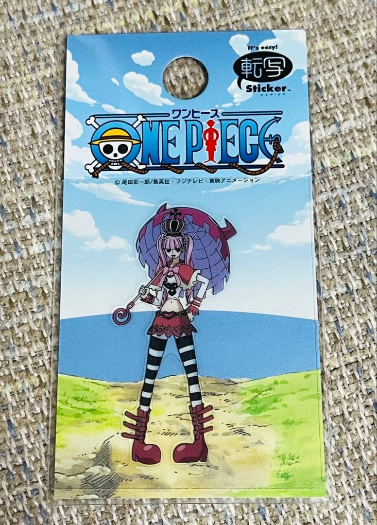 ワンピース ONE PIECE ペローナ 転写 ステッカー 麦わらストア レア