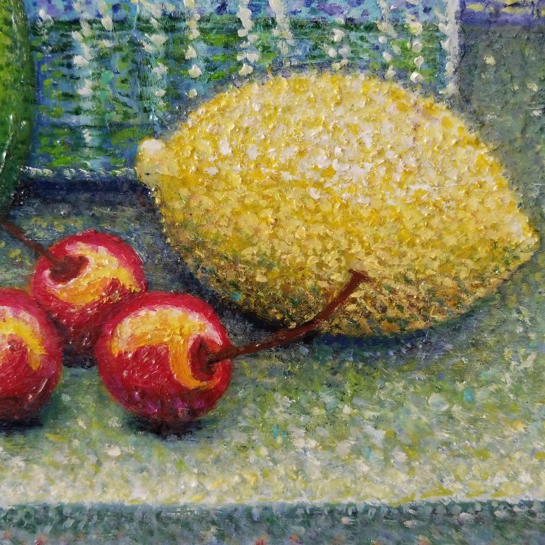 油絵 まろん様専用 点で描いた静物