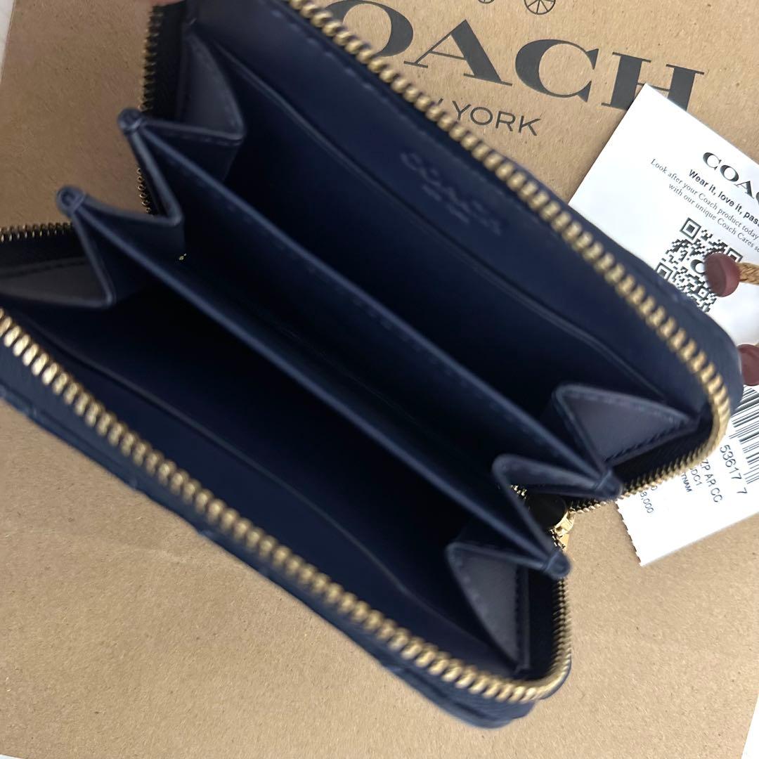 1点のみ！高級感キルティング 新品 COACH コーチ ケース 小銭入れ