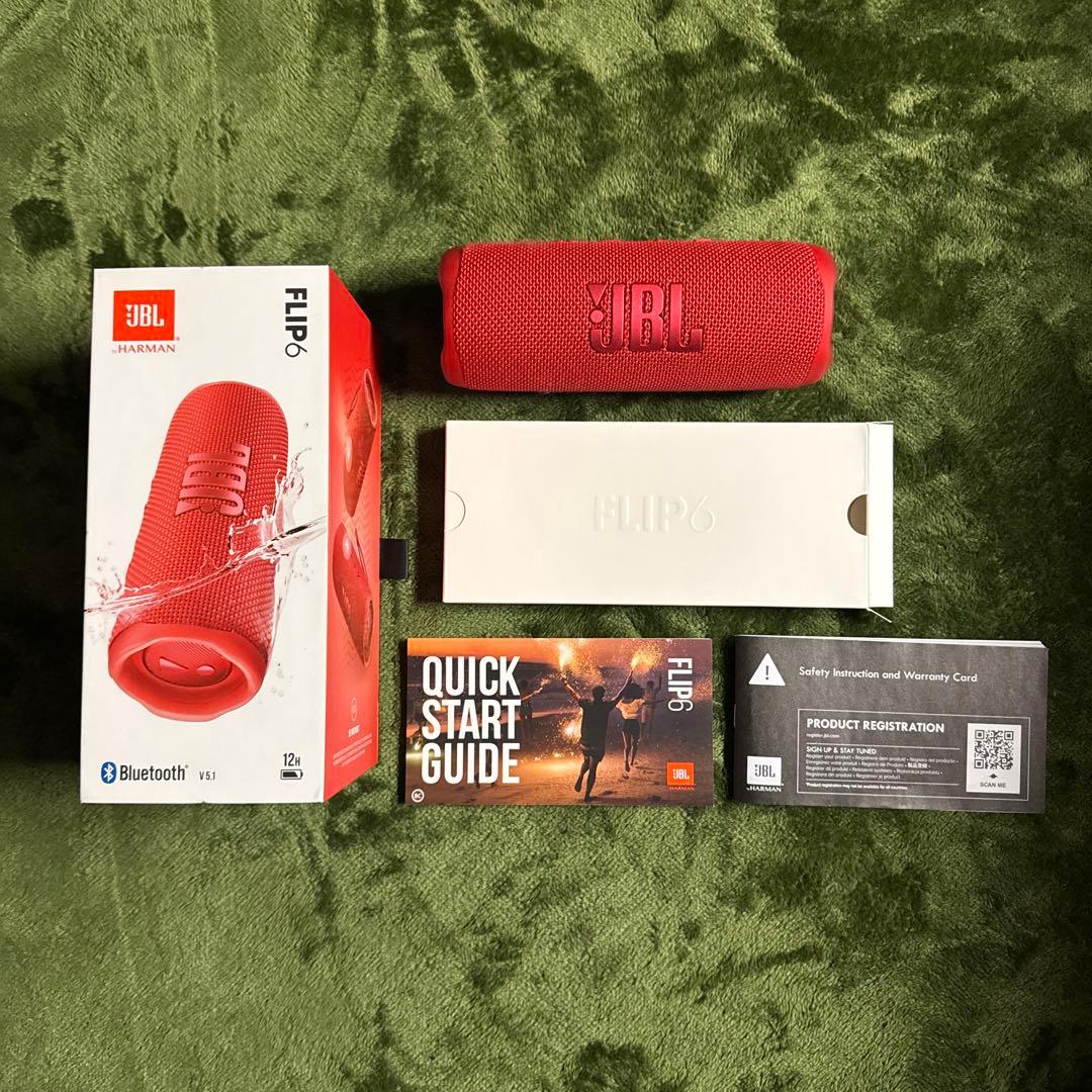 JBL Flip6 ワイヤレススピーカー 防水 限定販売 レッド