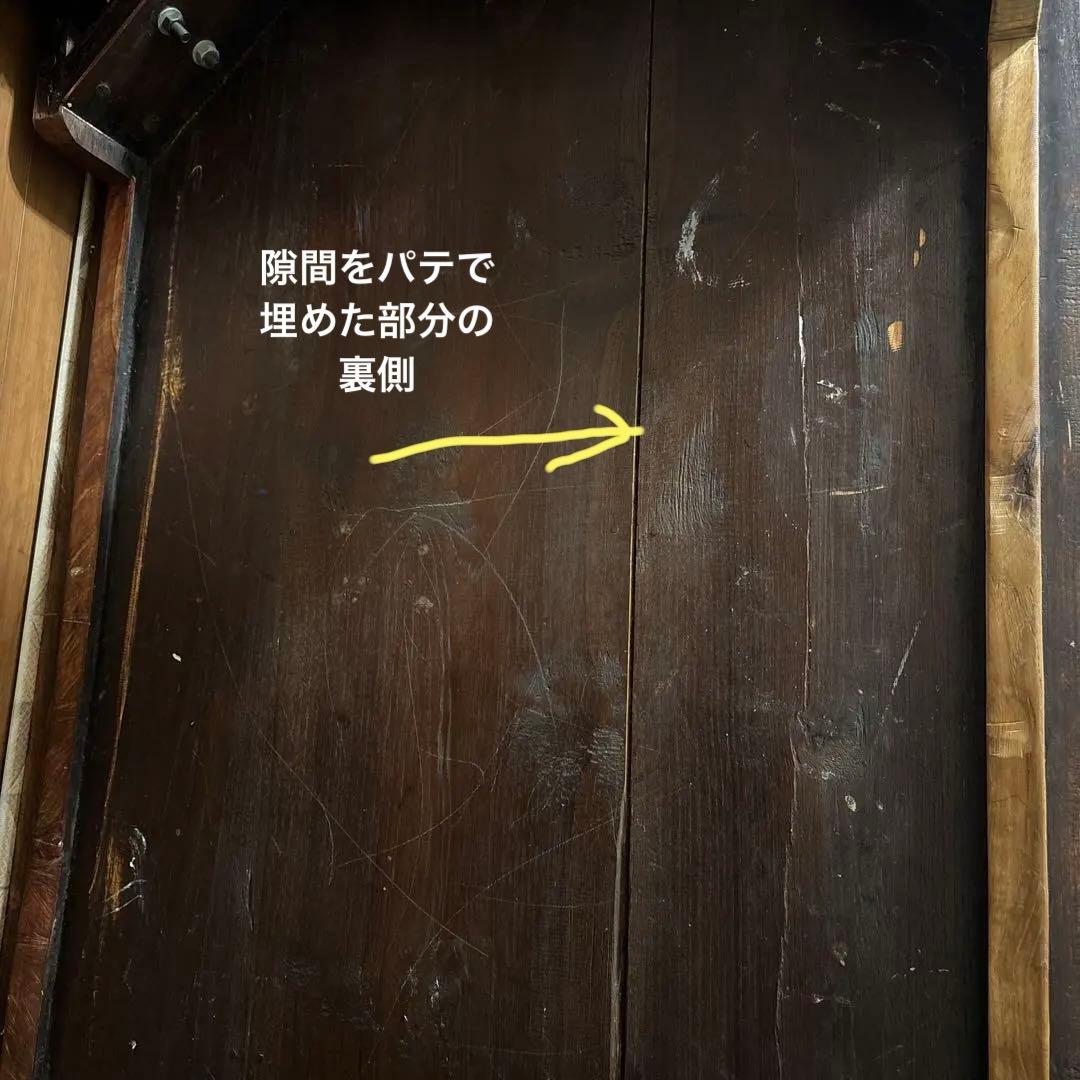 木製　ダイニングテーブル　無垢　150✖︎79 アンティーク　作業台　DＩY