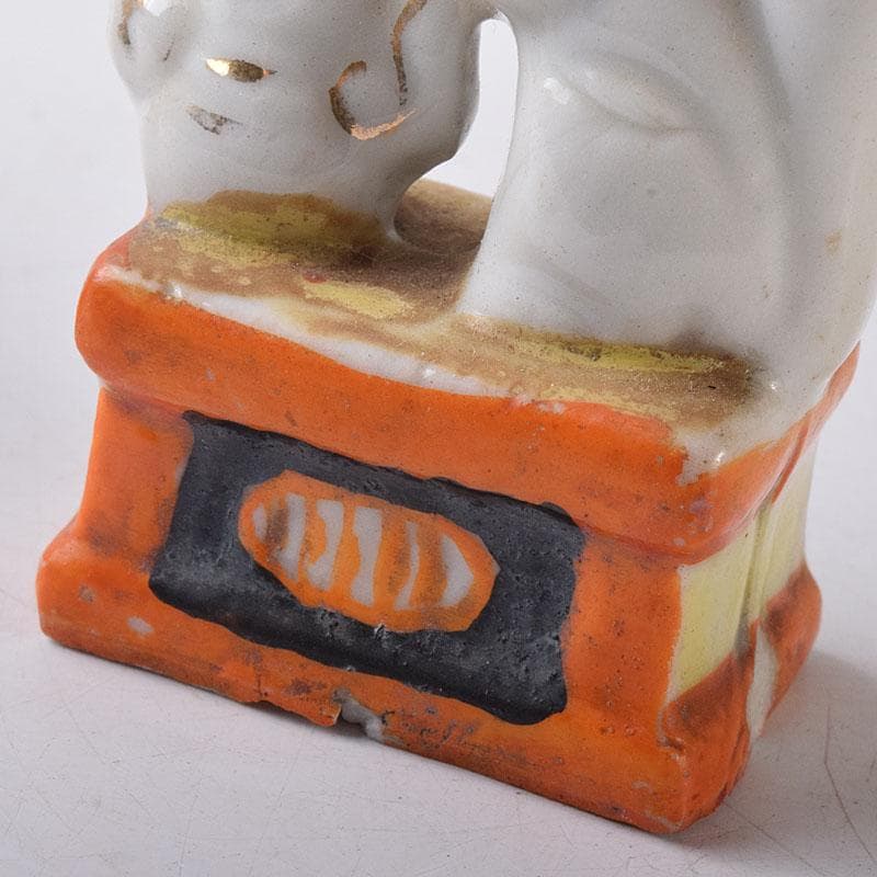 陶器製　色絵金彩　お稲荷さん　狐　3点まとめて　M　R8593