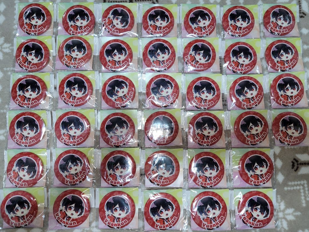 カラフルピーチ ゆあんくん 缶バッジ 40個