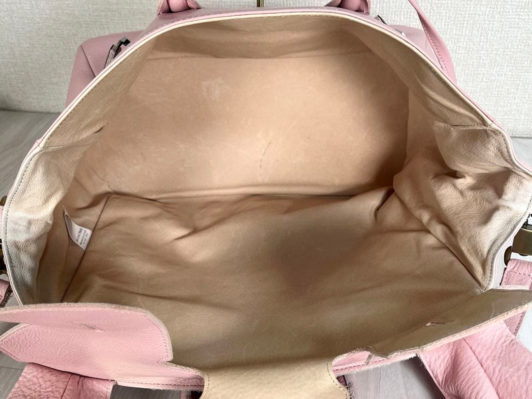 【良品】あちゃちゃむ ムチャチャ　うさ耳 ハンドバッグ　2WAY　レザー　ピンク