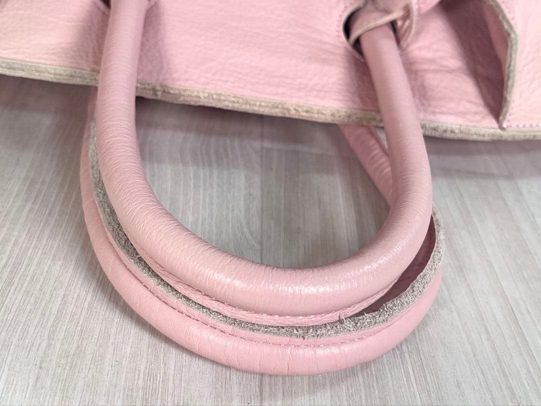 【良品】あちゃちゃむ ムチャチャ　うさ耳 ハンドバッグ　2WAY　レザー　ピンク