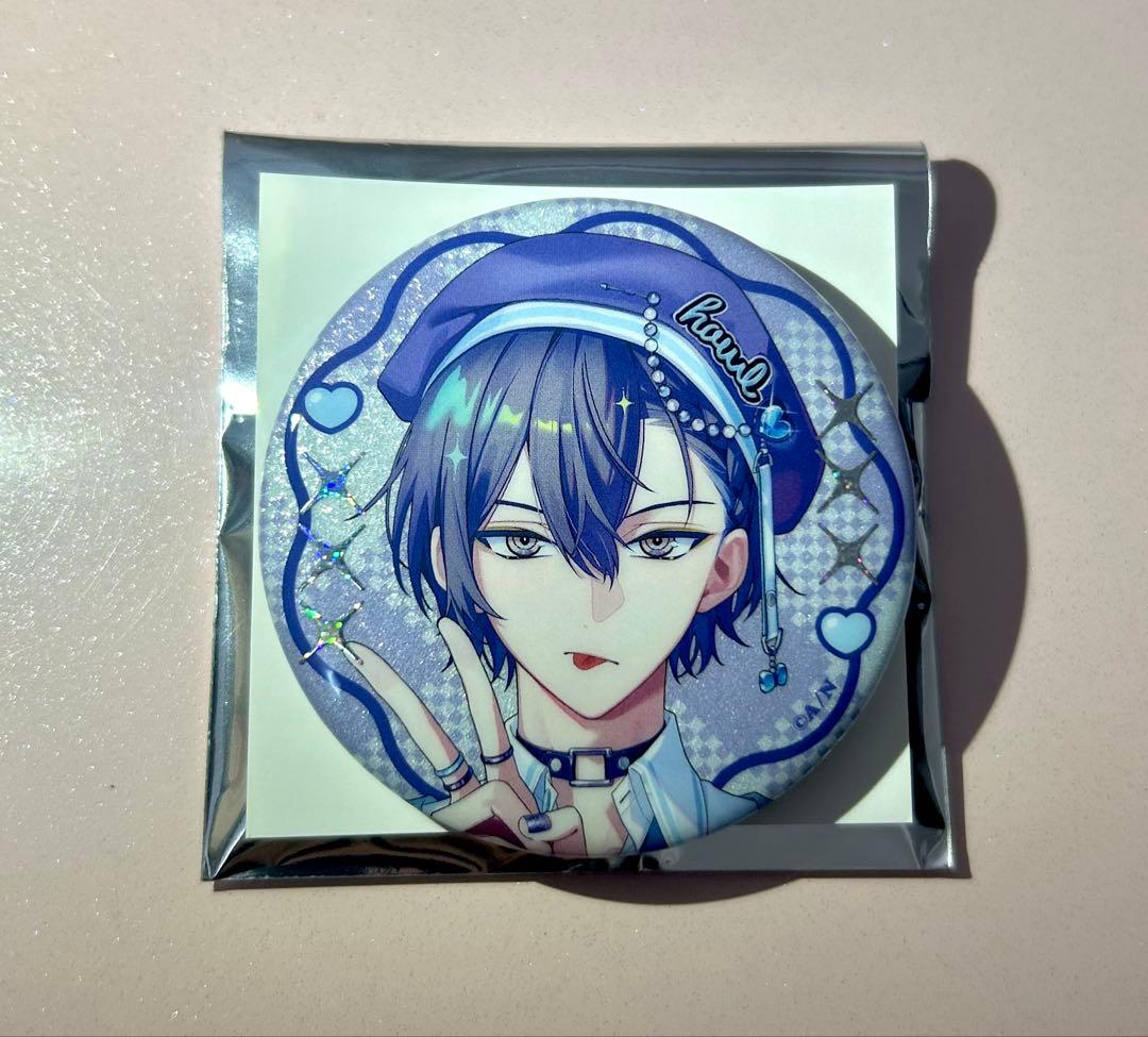 にじさんじ ぎゃうるふ 小柳ロウ ランダム缶バッジ 【おまけ】チェキ風