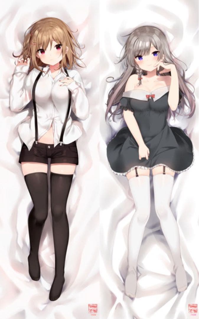 超レア！滝川茉奈＆高梨由香 まふゆ　salmon　ナマイキ妹と小悪魔抱き枕カバー