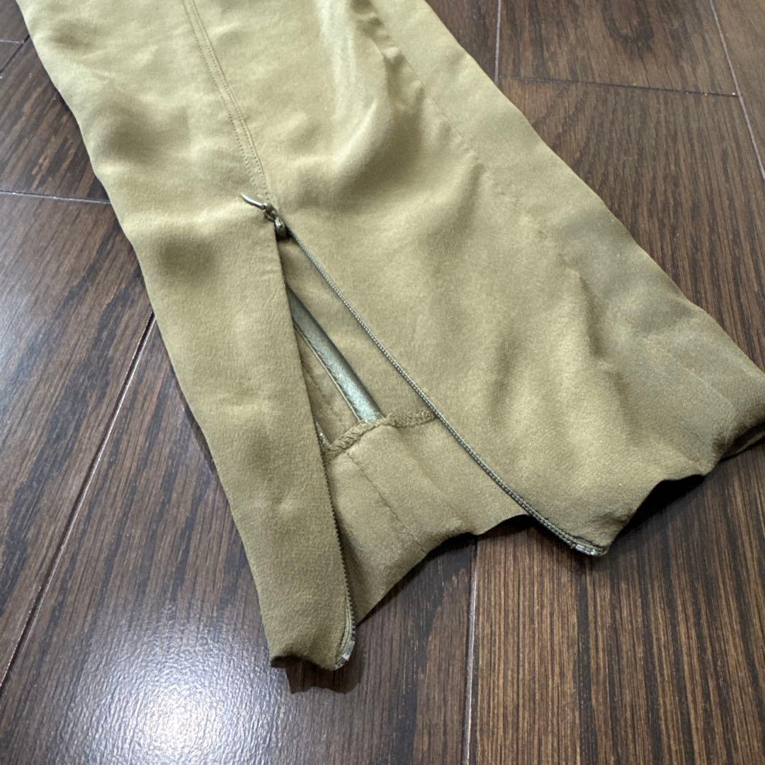 美品 GIVENCHY サルエルパンツ シルク100% カーキ