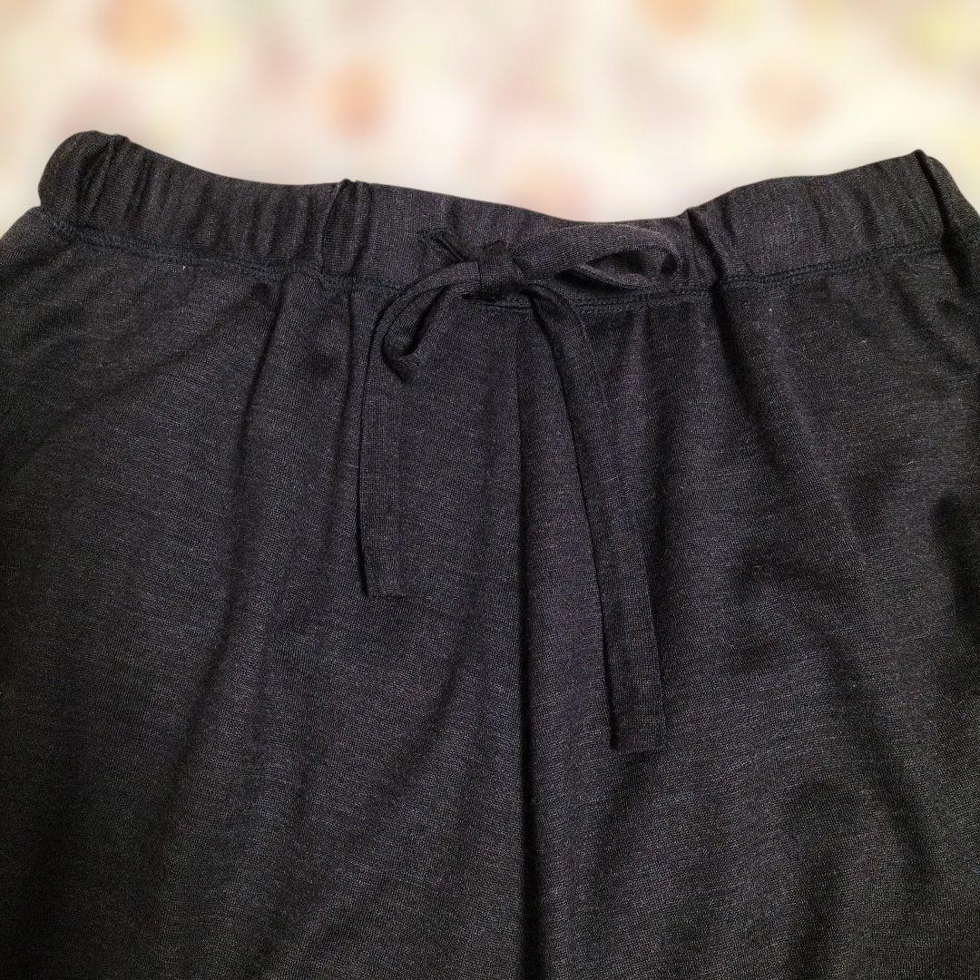 マドモアゼルノンノン　ウールフレアスカート　ネイビー　未使用品