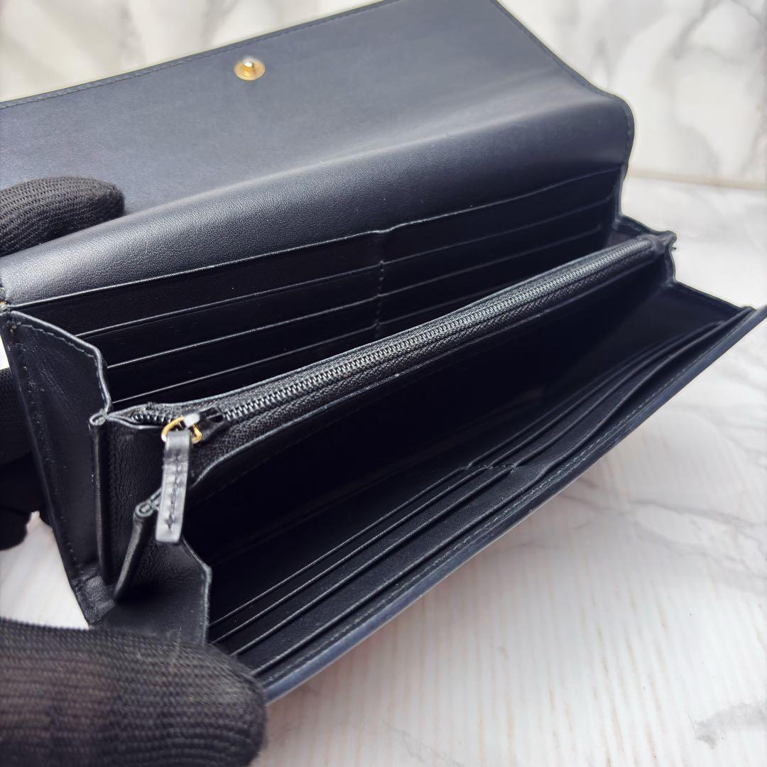 011 極美品GUCCI 長財布 PVC 二つ折り財布 GGスプリーム vy7