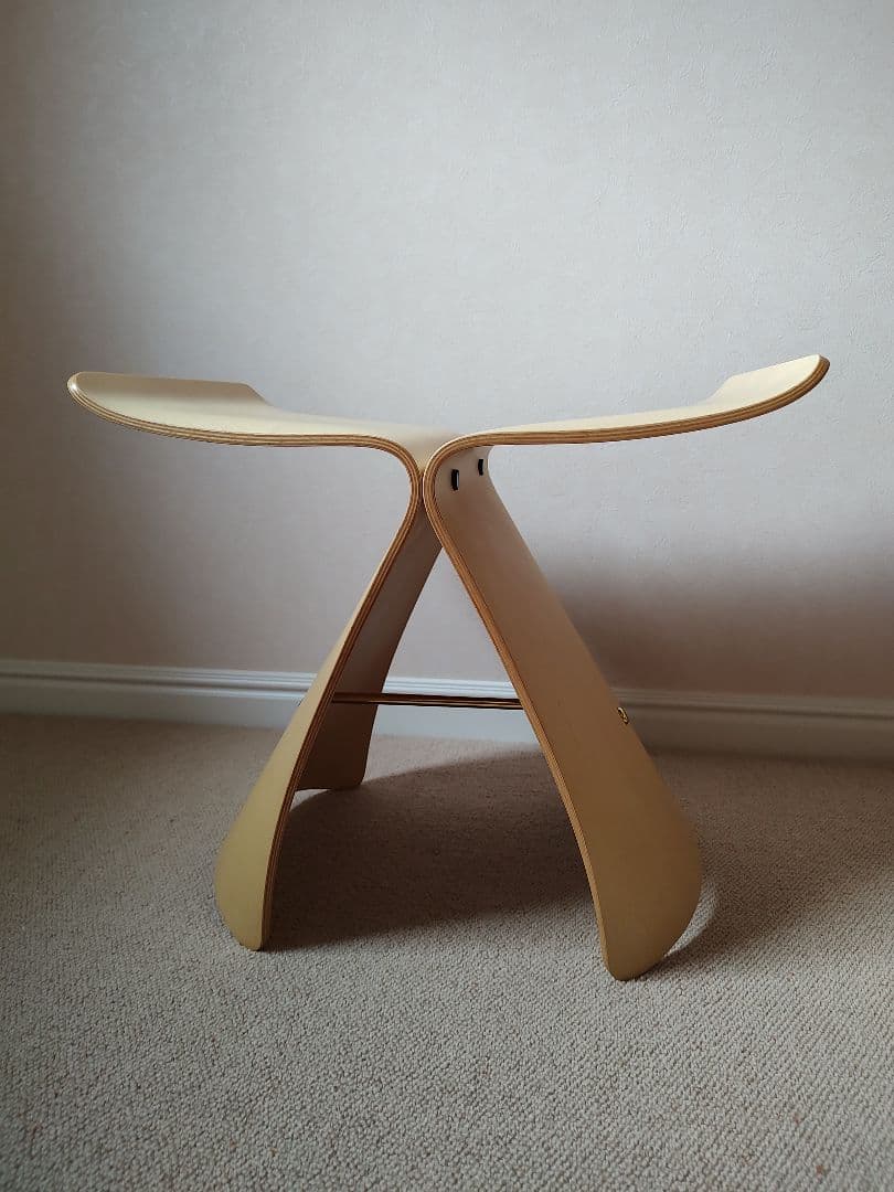 バタフライスツール メイプル 専用クッション付き 天童木工 柳宗理