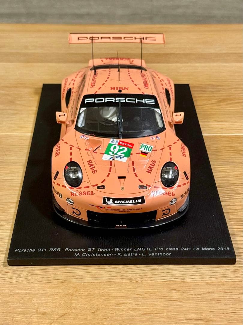 スパーク1/18 ポルシェ 911 RSR ルマン24h 2018 winner