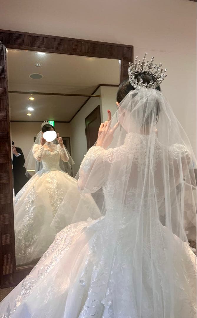 い*☆様 YNS WEDDING 長袖ウェディングドレス　韓国風