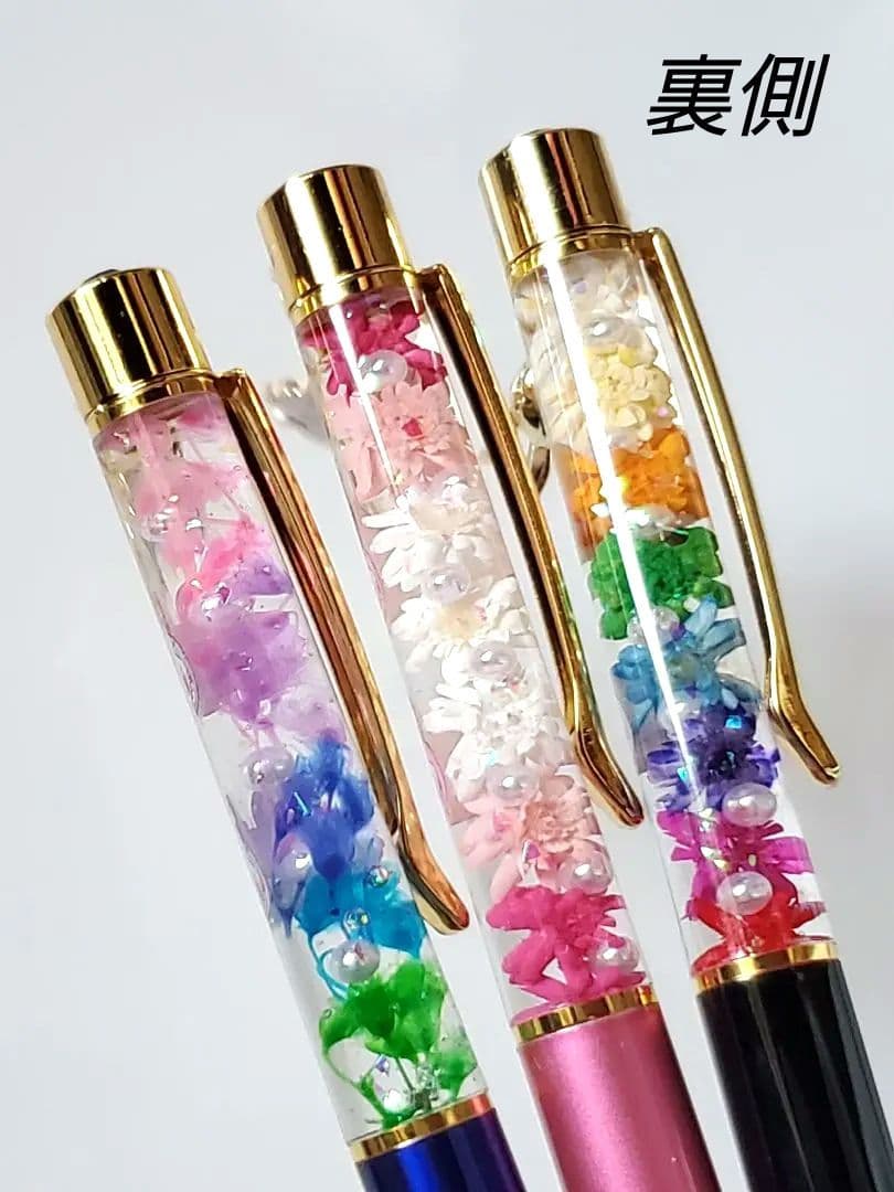 ハーバリウムボールペン✨トップジュエル付