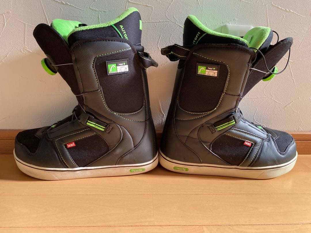 HEAD DUKE スノーボードブーツ ブラック/グリーン　25.5㎝