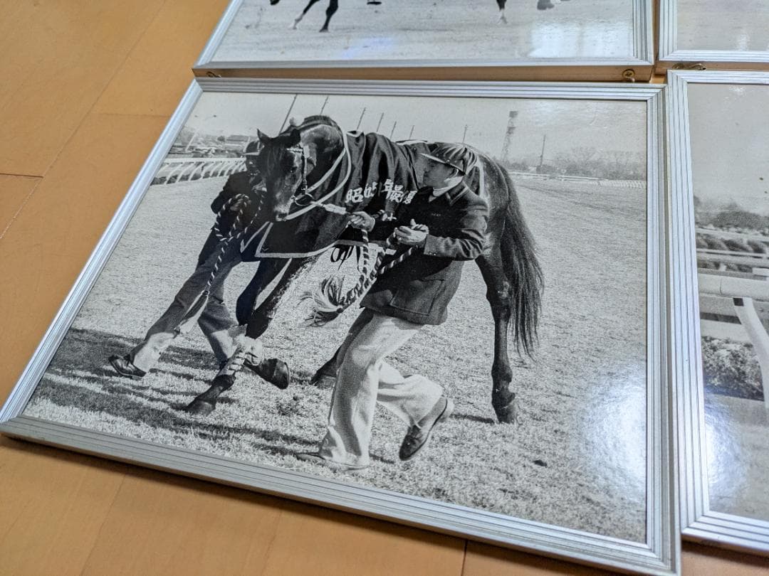 フレーム入り昭和の競馬の貴重な写真 フレーム入り昭和の競馬の貴重