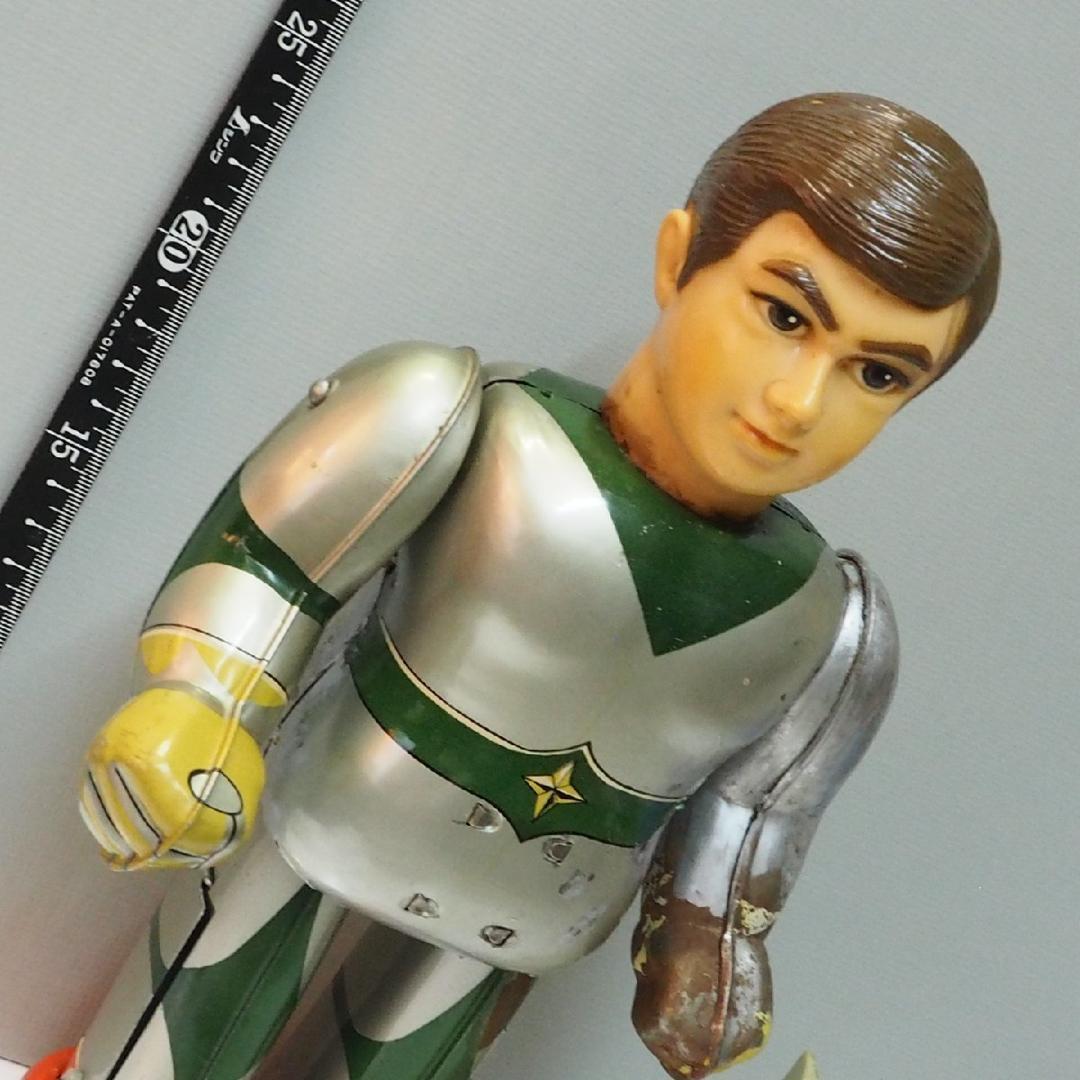 ブルマァク【ミラーマン仮面付き電動歩行 リペイント補修有】ブリキ製ロボットTIN