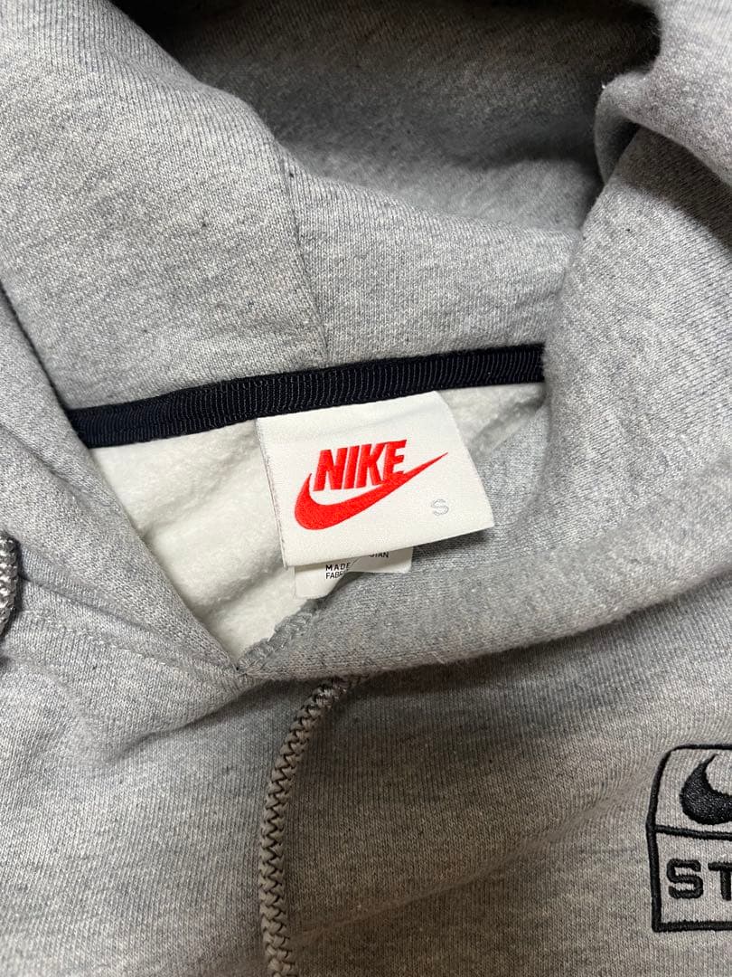 Nike x Stussy グレー フーディー US Sサイズ