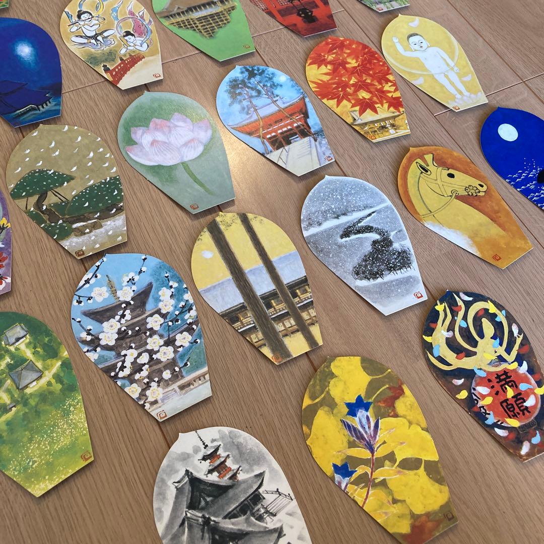 箱付き全揃　西国三十三所　散華　花山法皇中興一千年記念　丸山石根謹画