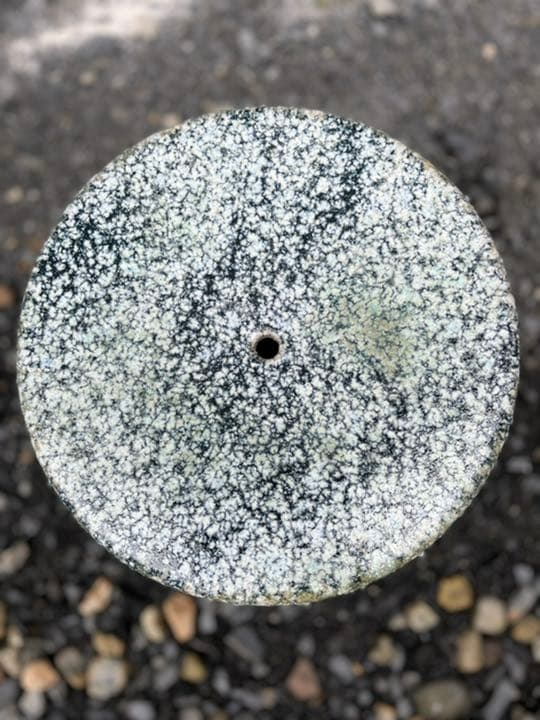 宝福寿吉様専用 信楽焼 青窯肌 ガーデンテーブルセット 直径46cm