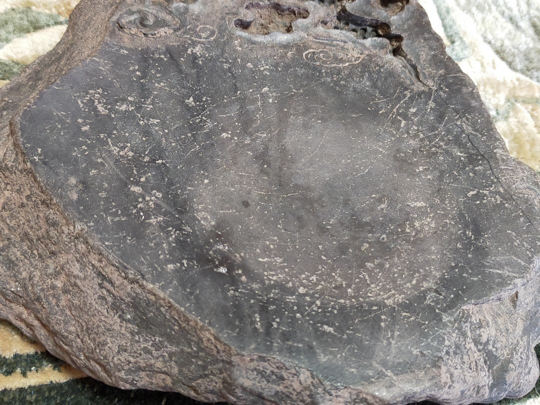 ♥中国　端渓硯　古硯　2.4kg　６　端渓　硯　骨董品