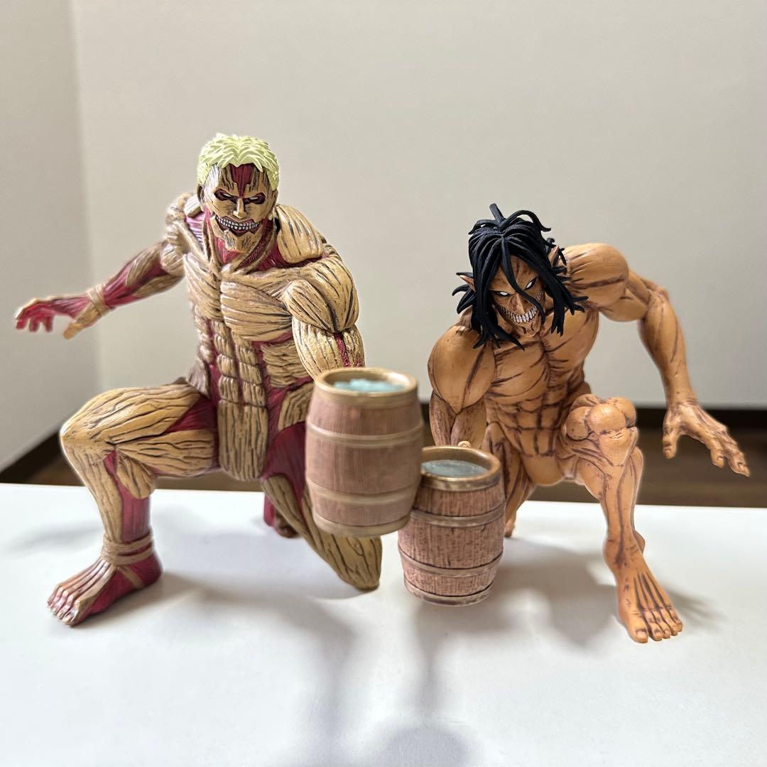 進撃の巨人フィギュア 進撃の巨人 フィギュアセット エレン&ライナー