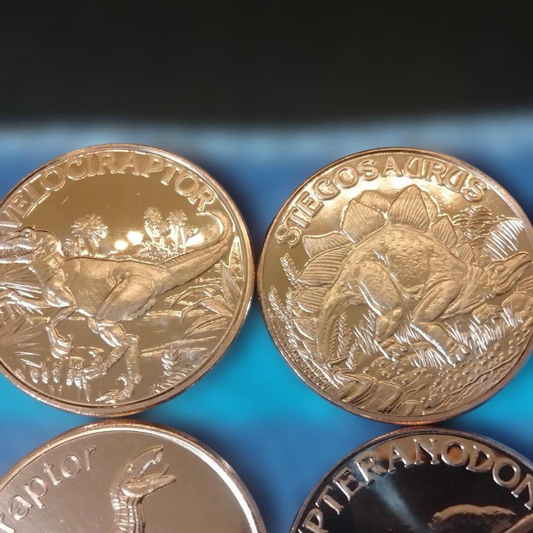 レア品 恐竜 銅貨 ラウンド 1オンス 純銅コイン