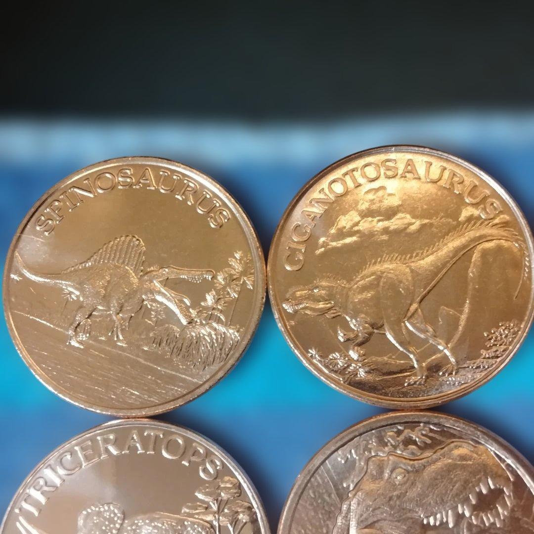 レア品 恐竜 銅貨 ラウンド 1オンス 純銅コイン