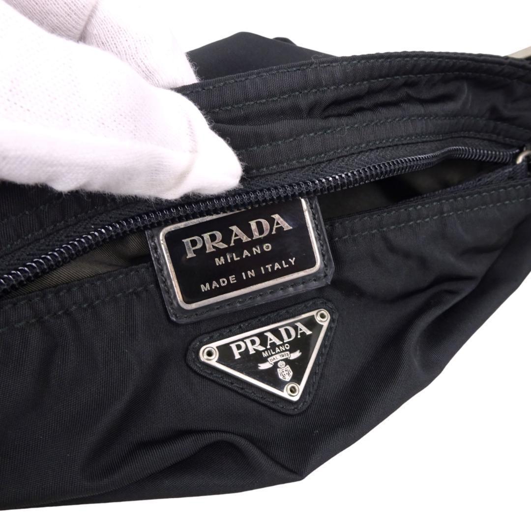 本物良品■プラダ■メッセンジャークロスボディ 三角ロゴ 斜めがけショルダーバッグ