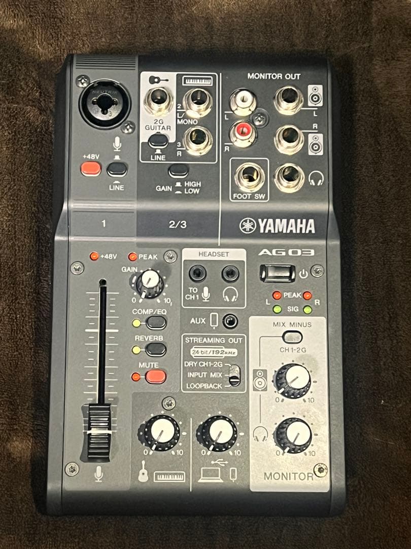 美品◉ YAMAHA ライブストリーミングミキサー ブラック AG03MK2 B