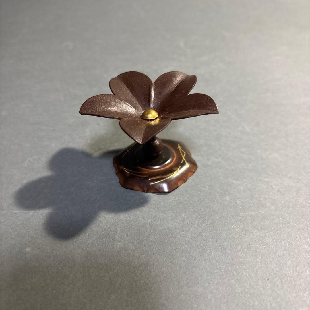 釜師　和田美之助　つく羽　蓋置　共箱