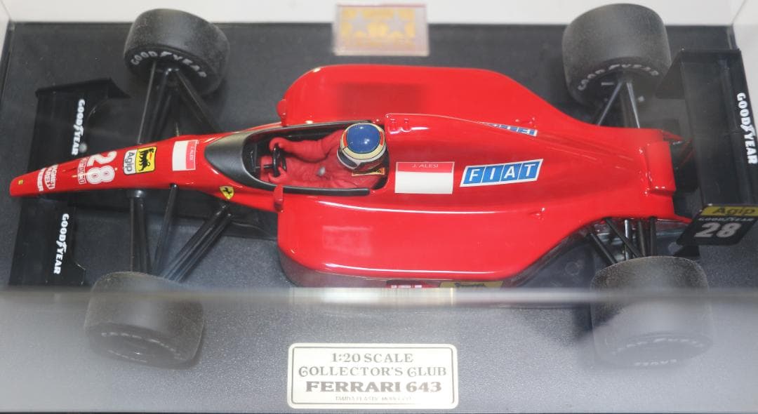 タミヤ製１／２０　コレクターズクラブ　フェラーリ６４３　Ｊ・アレジ　完成品