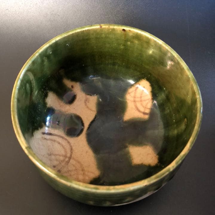 古美術品◼️蔵から謎のかなり古い絵唐津焼？織部焼？九谷焼？の