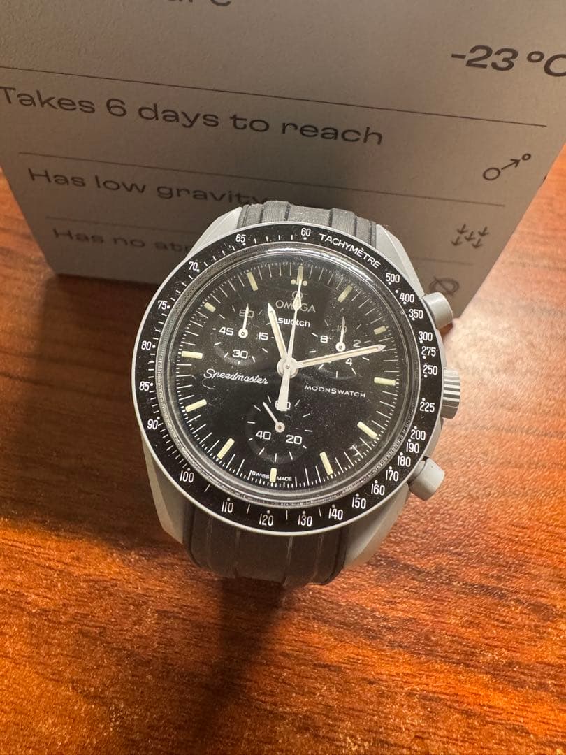 オメガ　スウォッチ　MISSION TO THE MOON