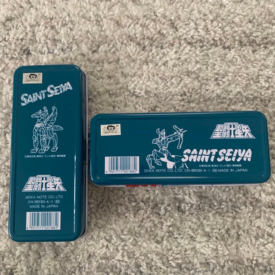 2個セット 聖闘士星矢 缶ペンケース 未使用 文房具・事務用品