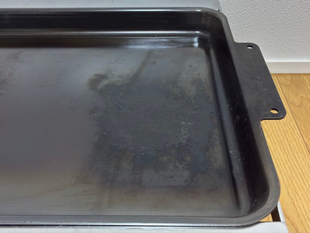 スノーピーク　焚火台L用オプション　グリルブリッジL、グリルプレート黒皮鉄板