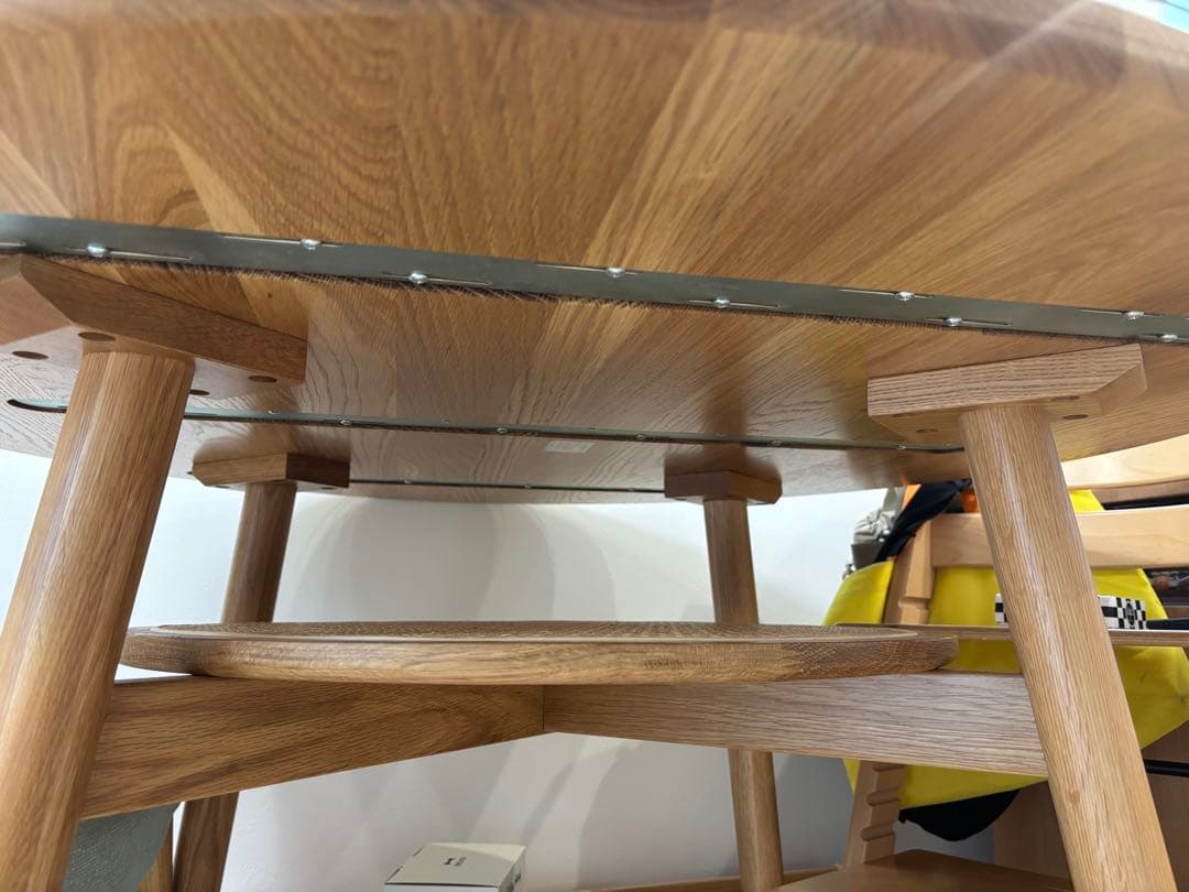 【いっすん】unico SOLK(ソルク)ラウンドダイニングテーブル