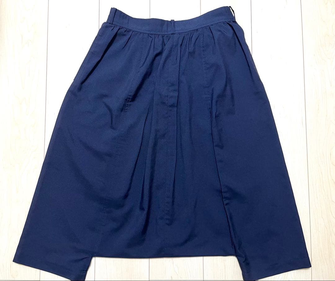 コムデギャルソンコムデギャルソン　サルエルパンツ　ネイビーSサイズ