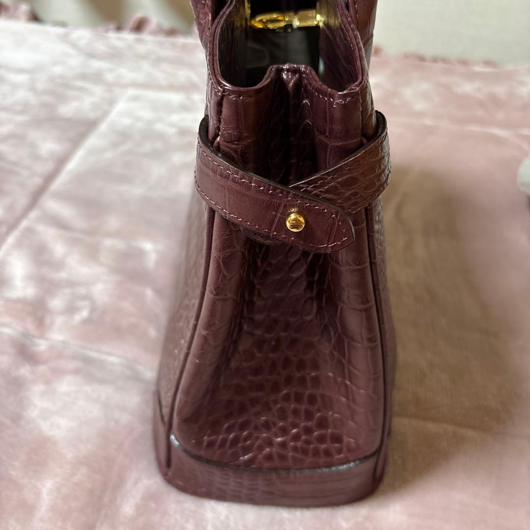 傳濱野クラッシーアーバントート　クロコ型押し　ミニ