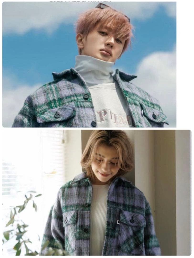 t*n様 naptime ナップタイム　チェック中綿ジャケット Mサイズ　タグ付