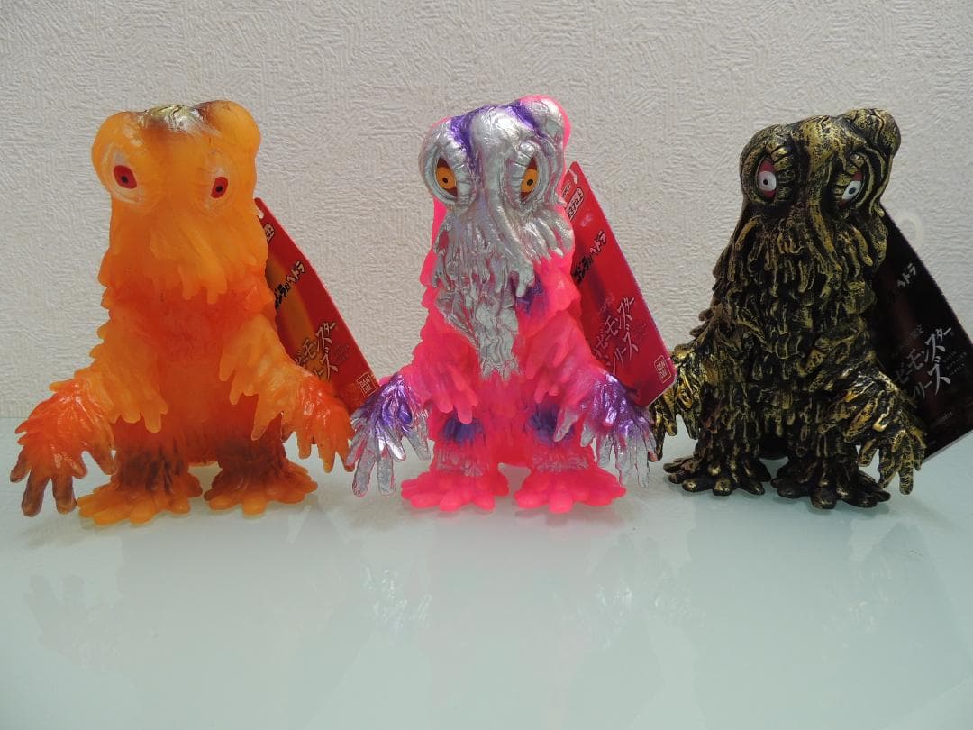 ヘドラ3体セットゴジラ・ストア限定バンダイムービーモンスターシリーズ