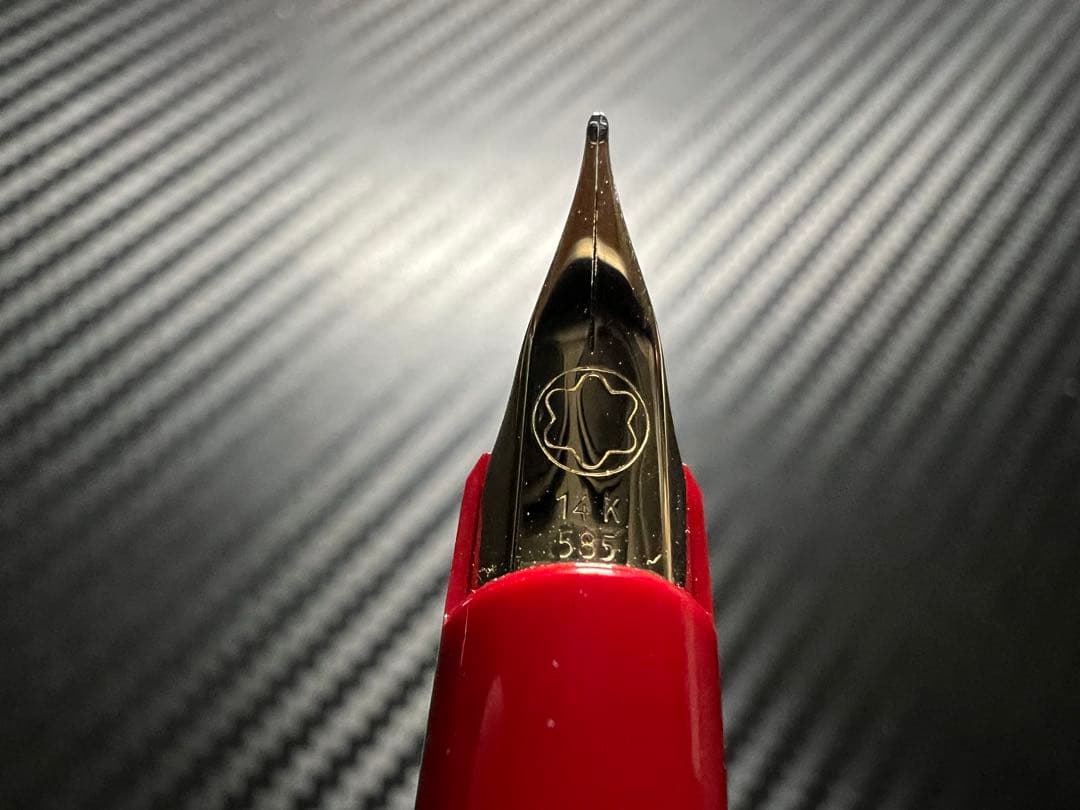 未使用に近い モンブラン F 細字 万年筆 ジェネレーション レッド