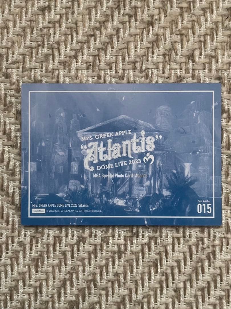 Mrs.GREEN APPLE フォトカード 015 アトランティス - メルカリ
