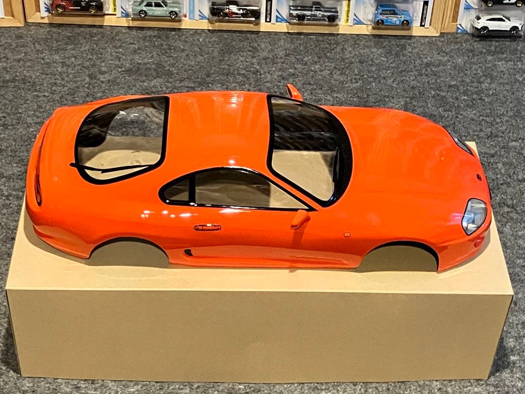 タミヤ ラジコン RC トヨタ スープラ 塗装済スペアボディ キレイなオレンジだ