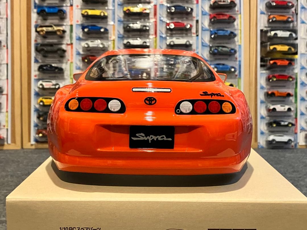 タミヤ ラジコン RC トヨタ スープラ 塗装済スペアボディ キレイなオレンジだ